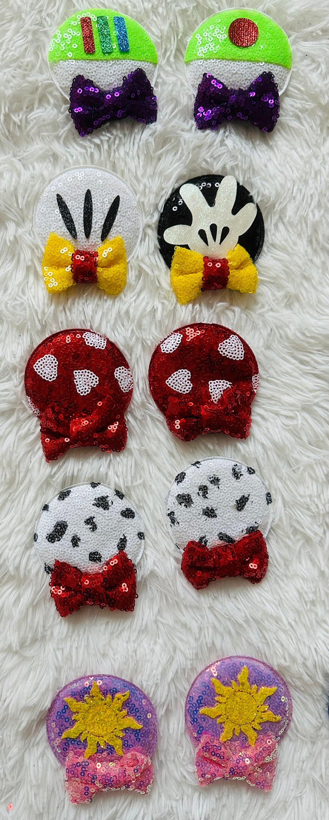 Mickey Ears Hair Clips