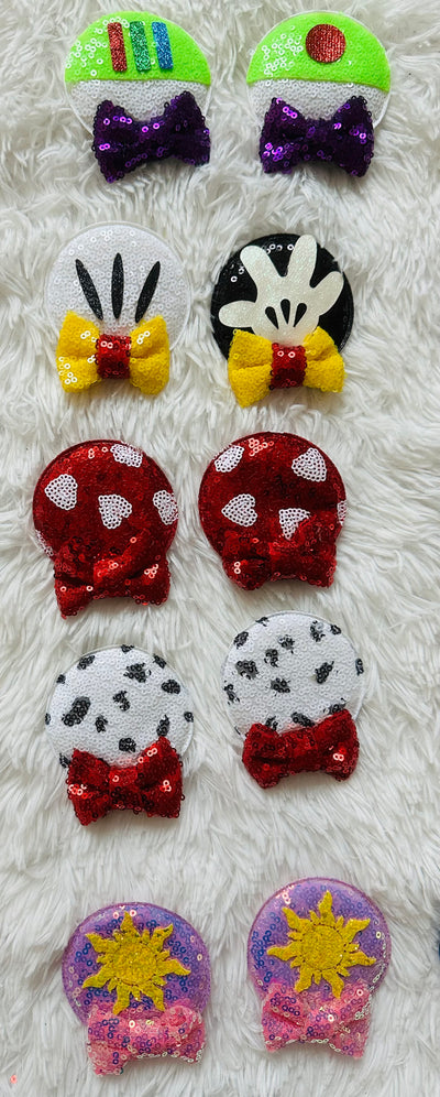 Mickey Ears Hair Clips