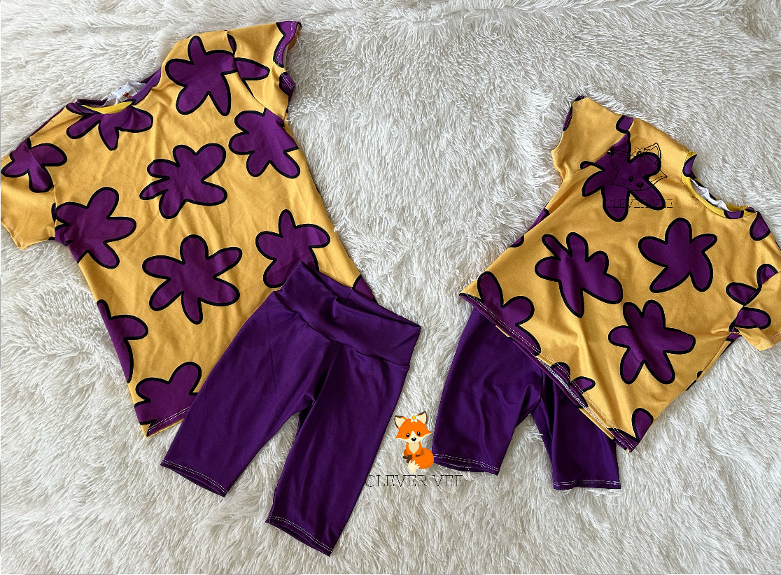 Purple Flowers Dress