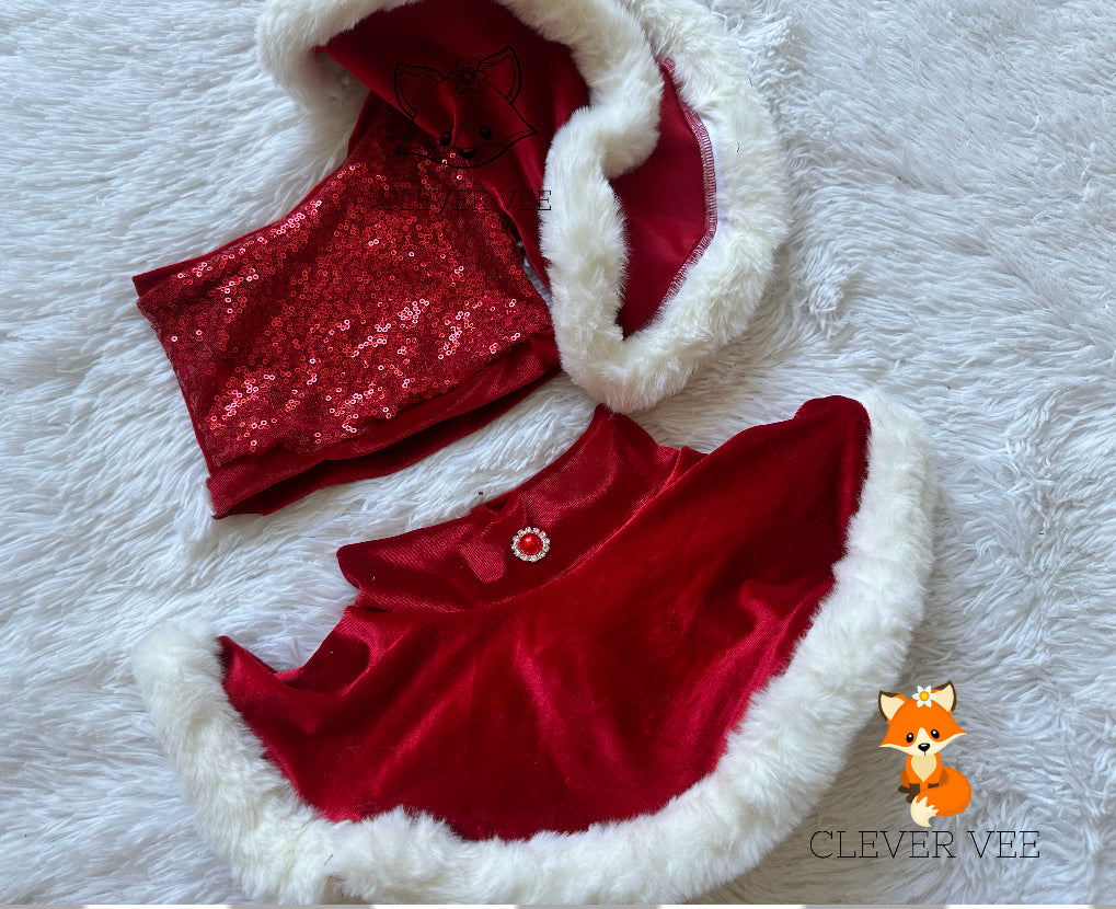 One Shoulder Christmas Set