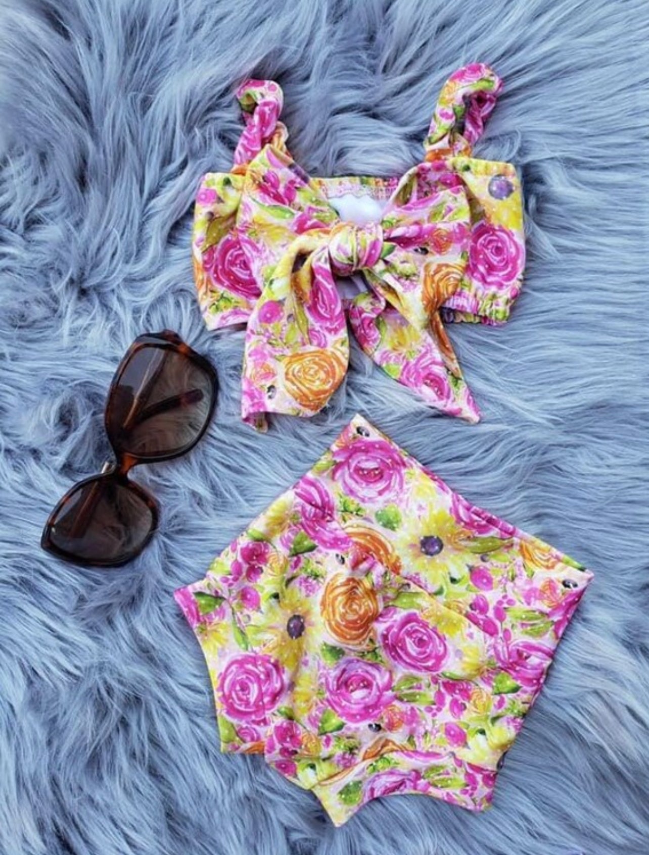 Sunflower Rose Bowkini